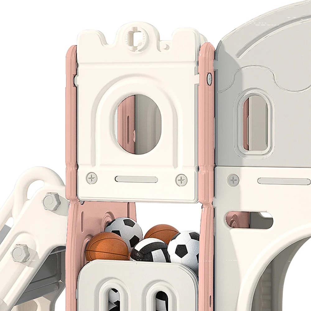 Kidkid Kids Playset With Slide Basket Hoop - Image 5