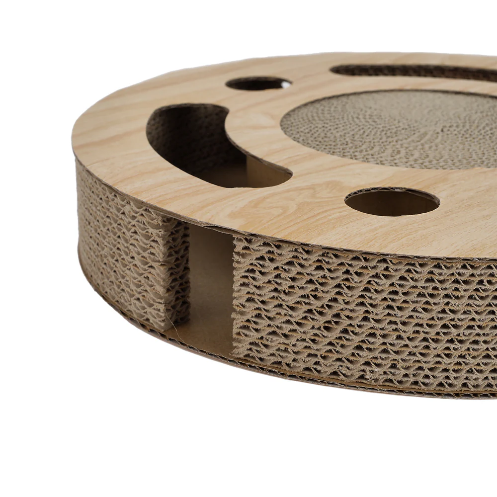 KidKid Round Cat Scratcher With Ball Toy - Image 3