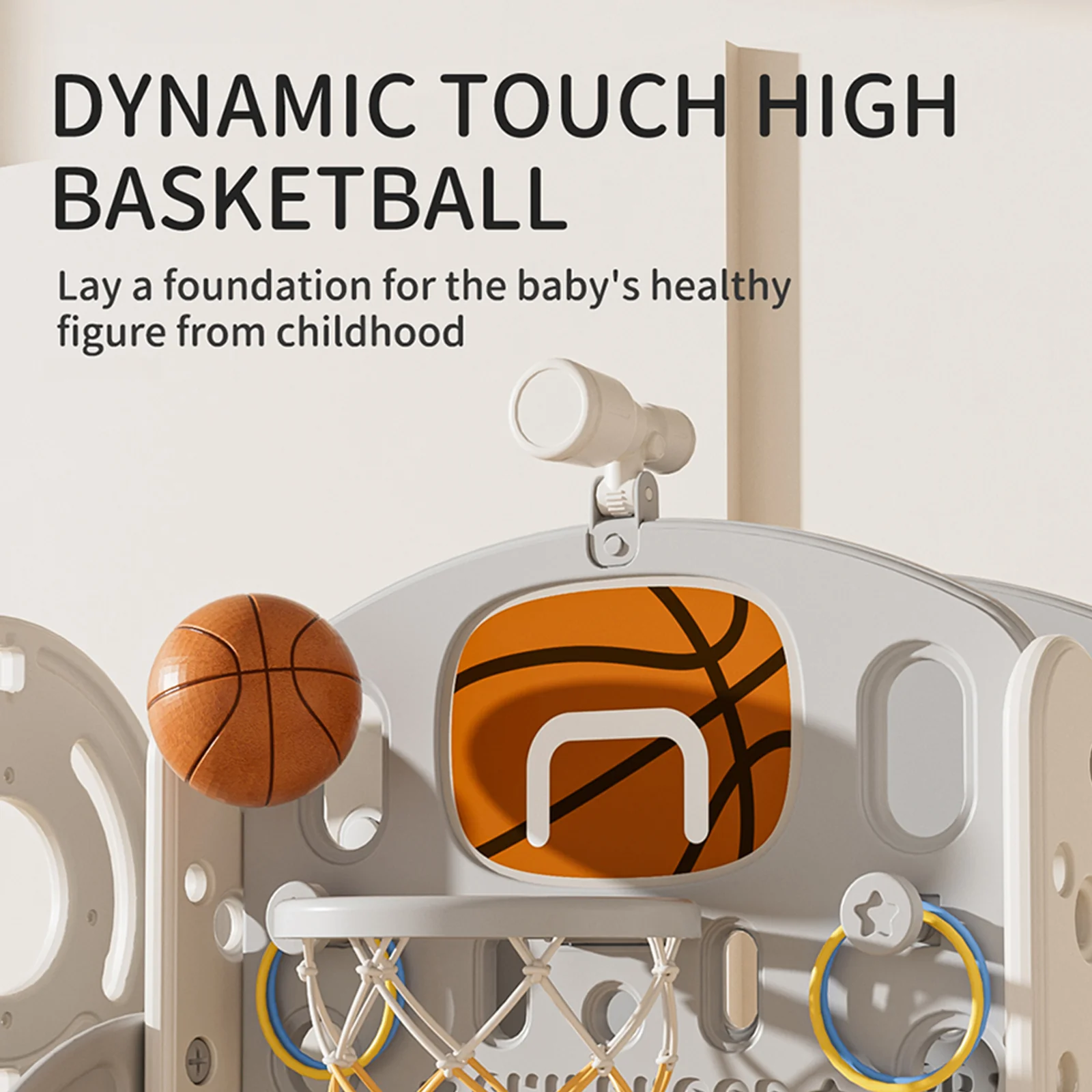 Kidkid Toddler Slide And Climber Playset With Basketball Hoop And Telescope - Image 3