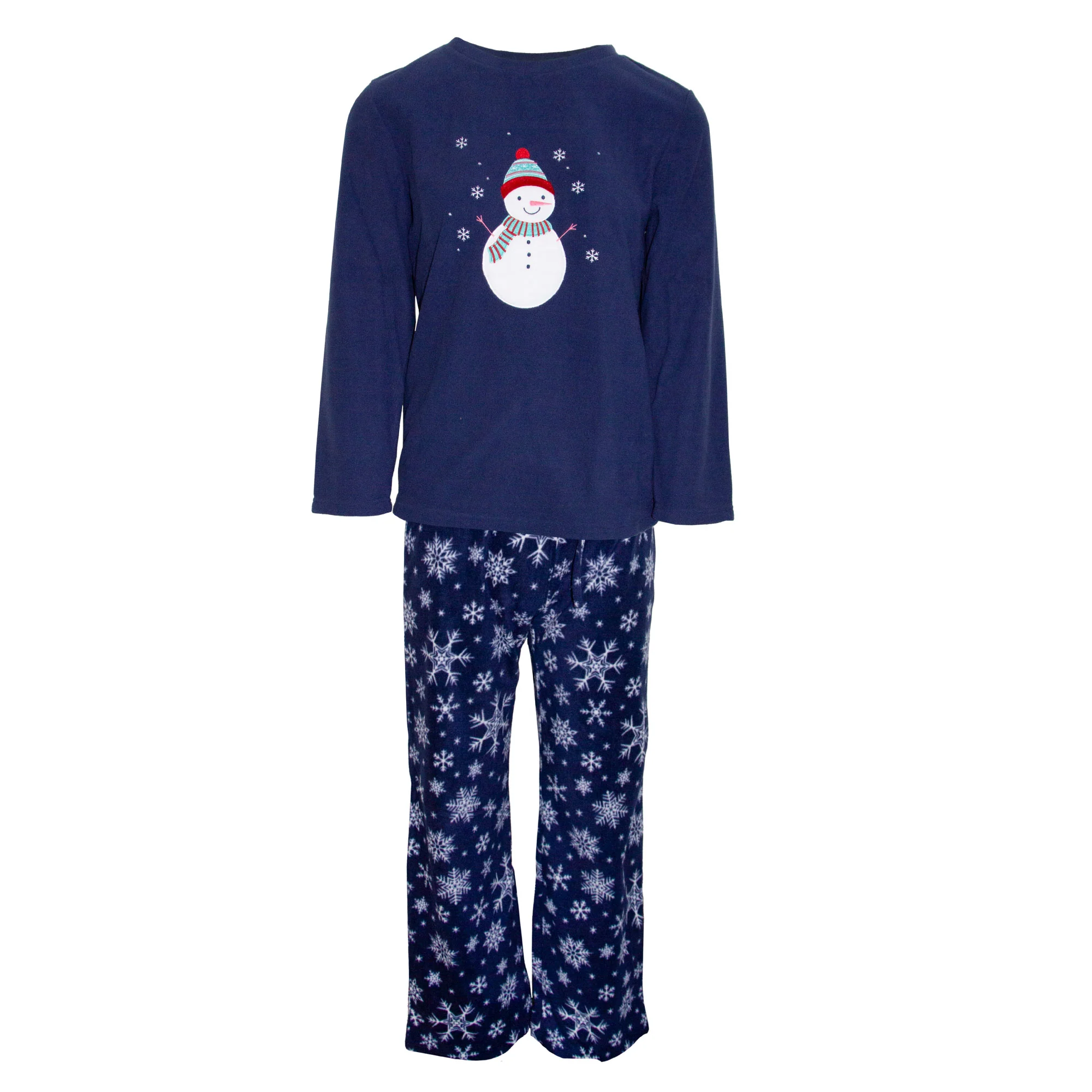 Ladies Fleece Pyjamas - Snowman - Image 2