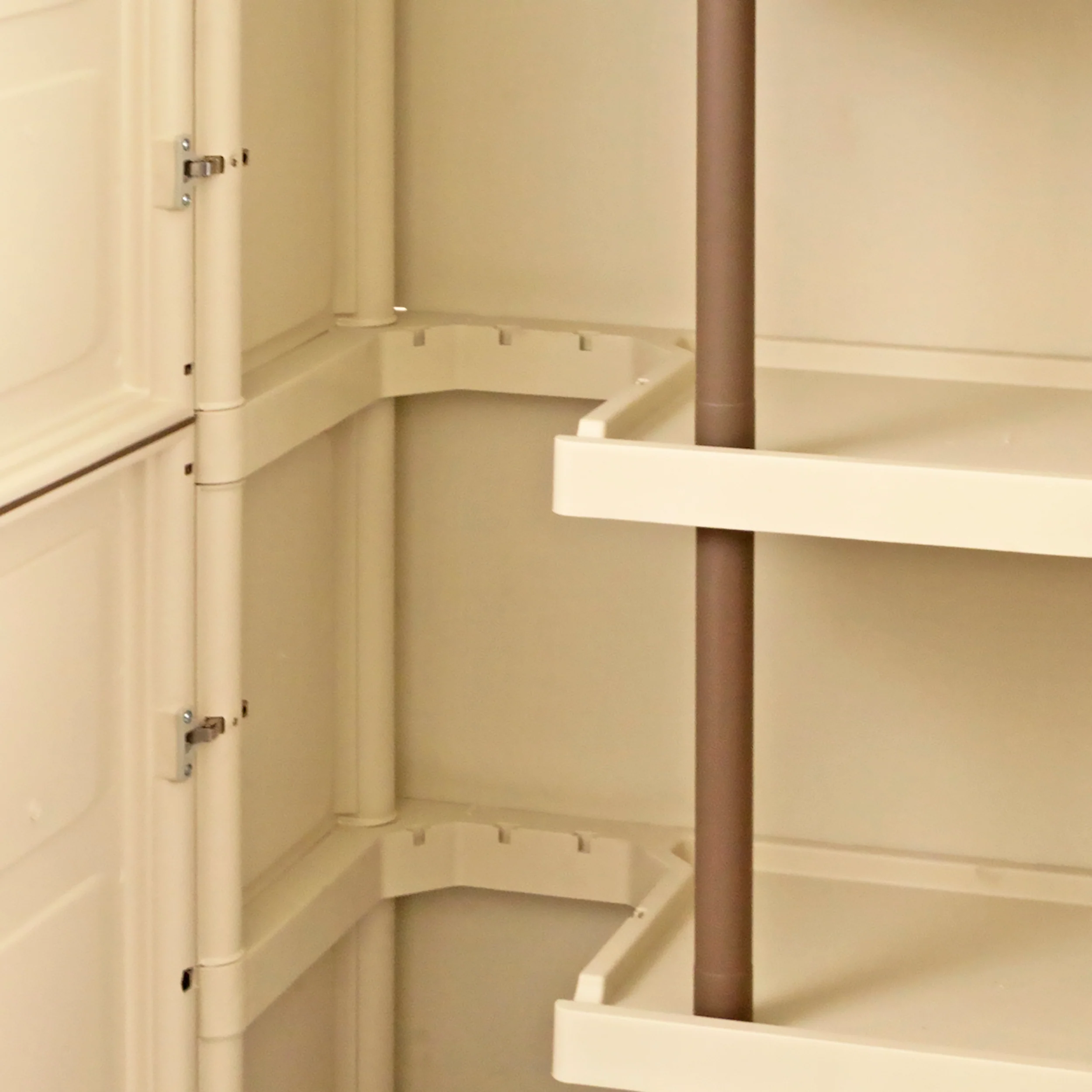 Large Storage Cupboard With Shelves & Broom Storage - Image 4