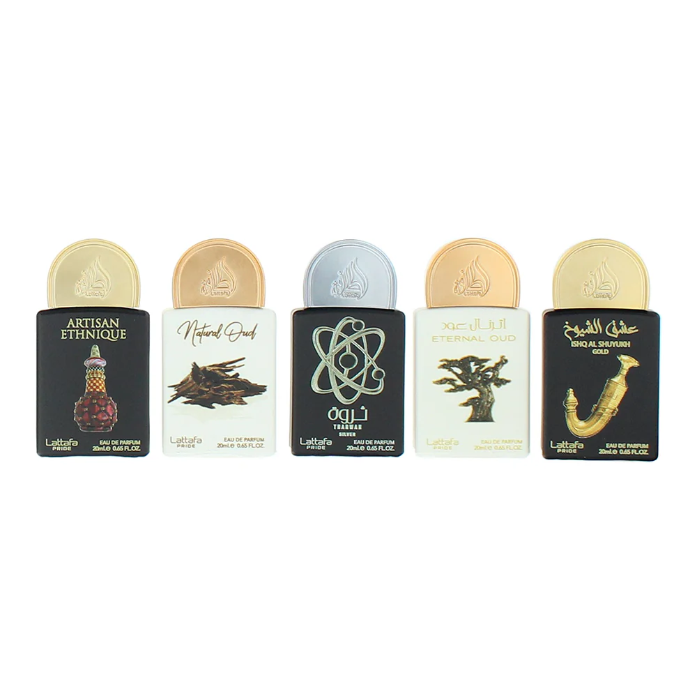 Lattafa Pride 5 Piece Gift Set: Eau De Parfum 20ml Variety - Image 2