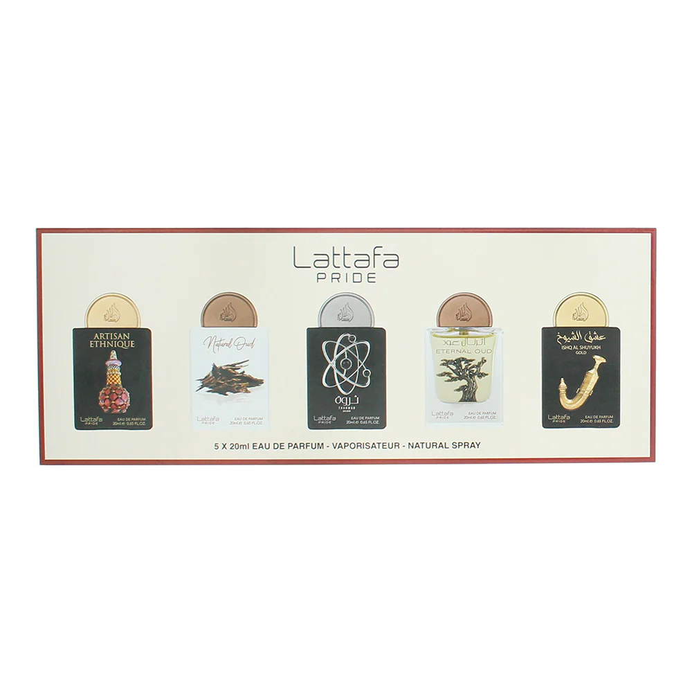 Lattafa Pride 5 Piece Gift Set: Eau De Parfum 20ml Variety - Image 3