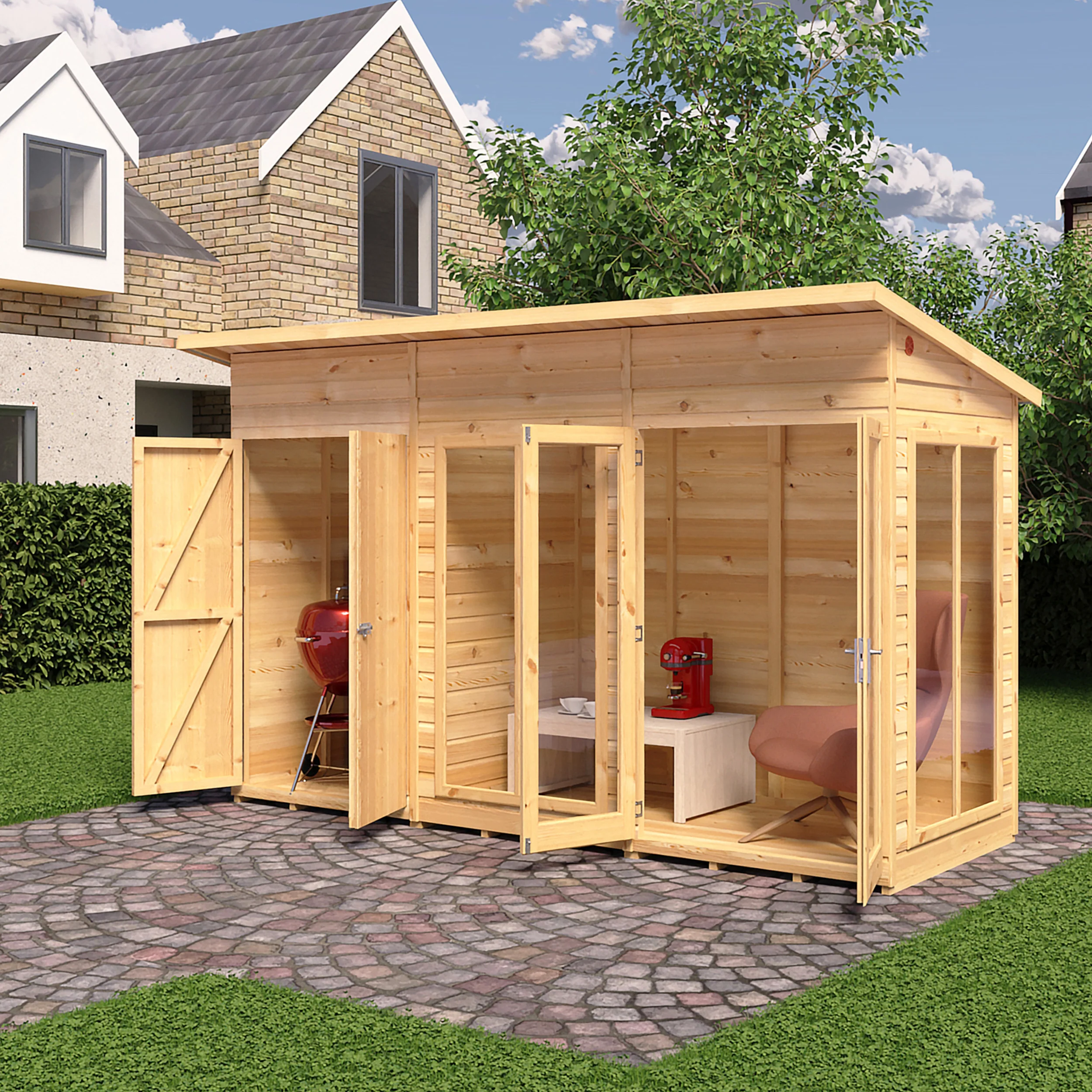 Lela Summerhouse With Storage - Image 2