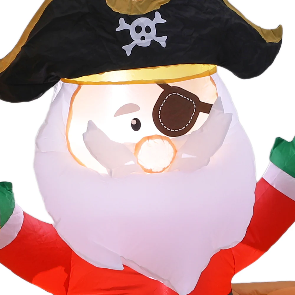 Lifeideas 1.8M Inflatable Pirate Santa Decoration - Image 5
