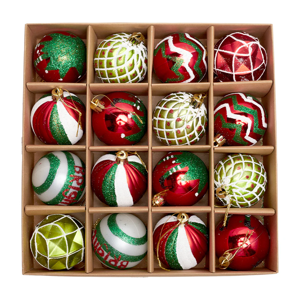 Lifeideas 16Pcs Christmas Hanging Ball Decoration - Image 7