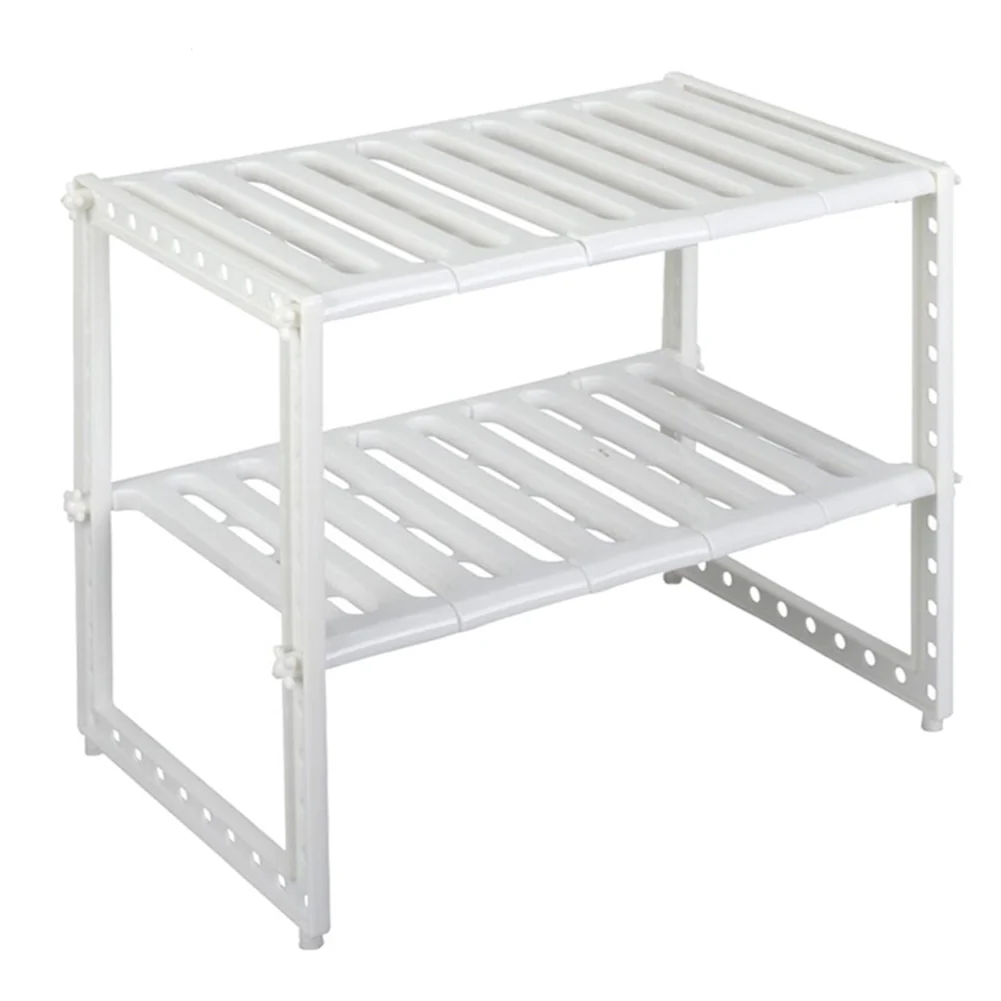 Lifeideas 2-Tier Adjustable Under Sink Storage Rack
