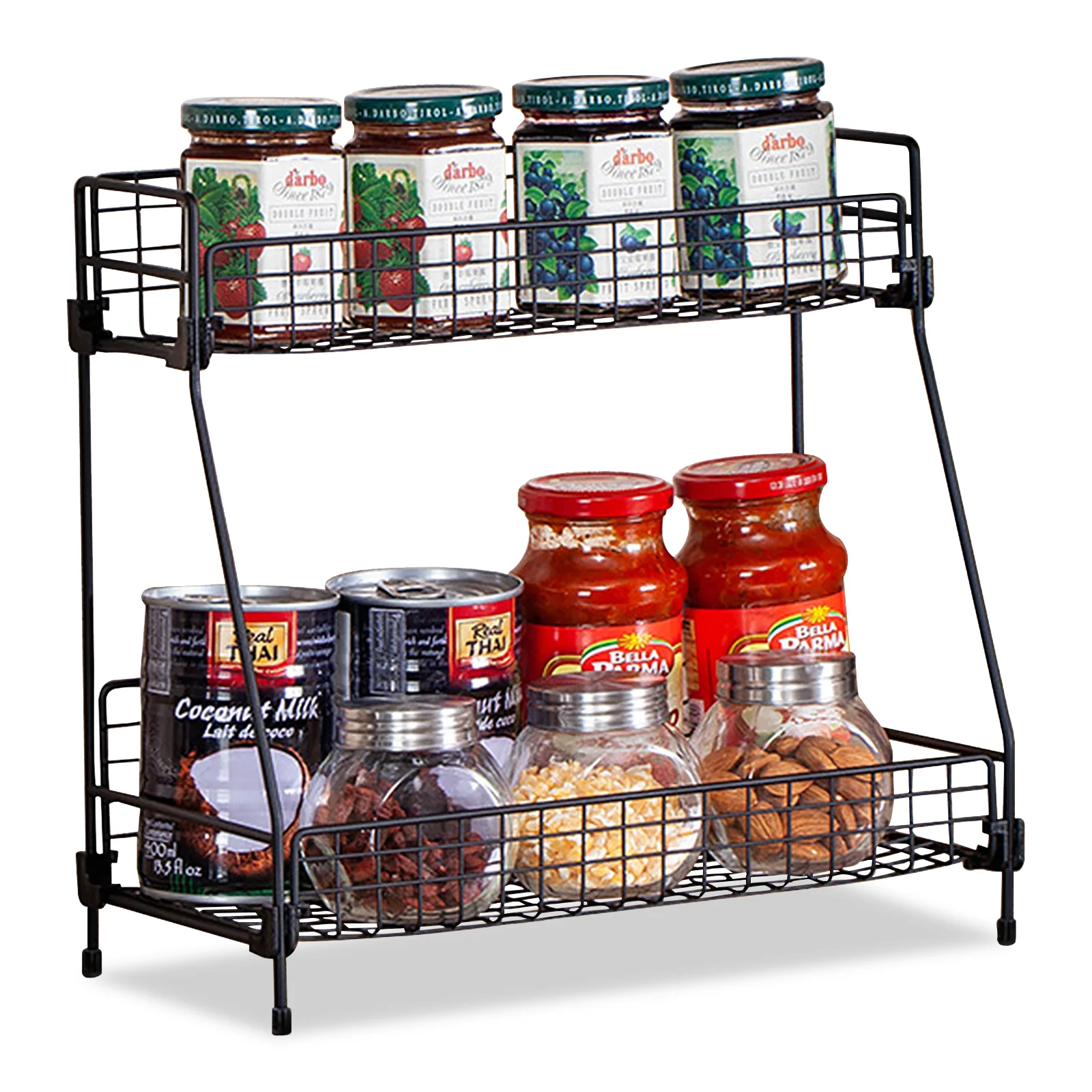 Lifeideas 2-Tier Free-Standing Spice Rack & Organizer - Image 7