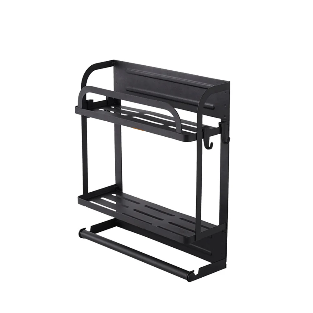 Lifeideas 2-Tier Magnetic Fridge Organizer with Paper Towel Holder - Image 6