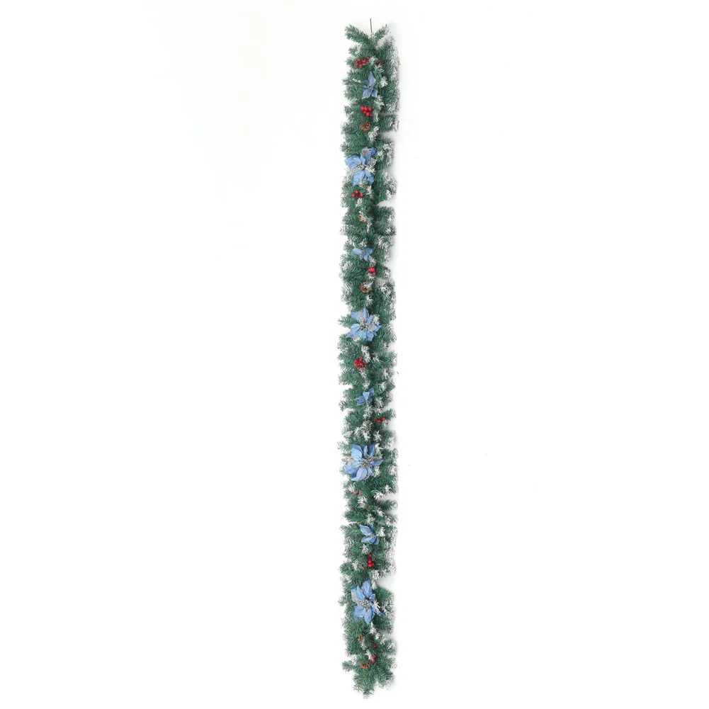 Lifeideas 270cm Artificial Spruce Garland With 50 Warm White LED Lights - Image 5