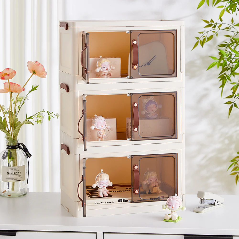 Lifeideas 3-Tier Double-door Desk Organizer Storage Box - Image 2