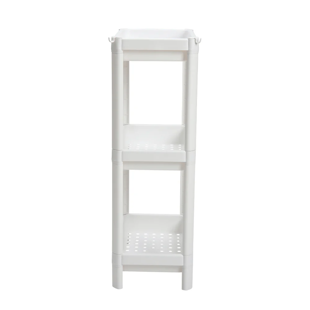Lifeideas 3-Tier White Plastic Storage Rack - Image 6