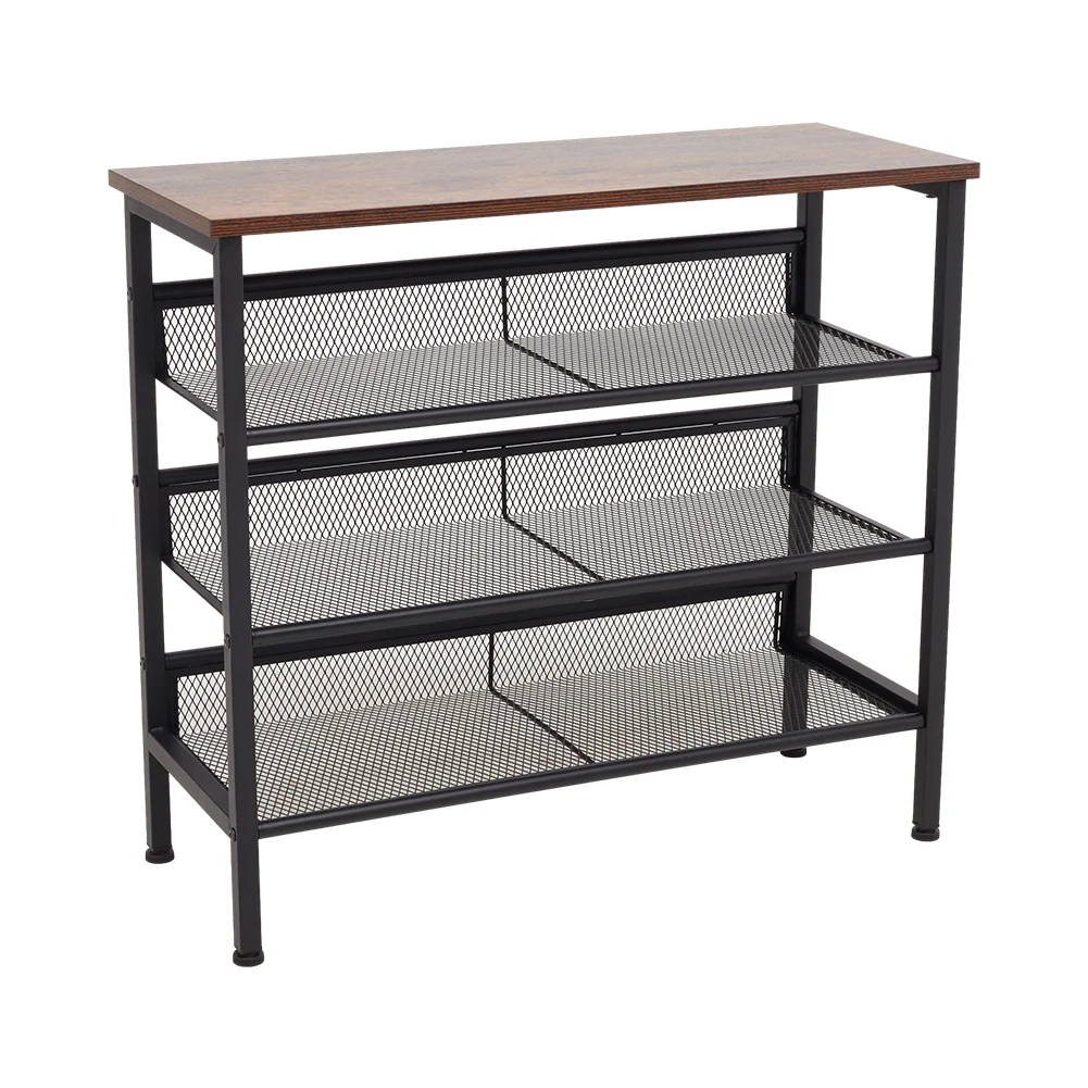 Lifeideas 4-Tier Mesh Shelves Shoe Rack - Image 3