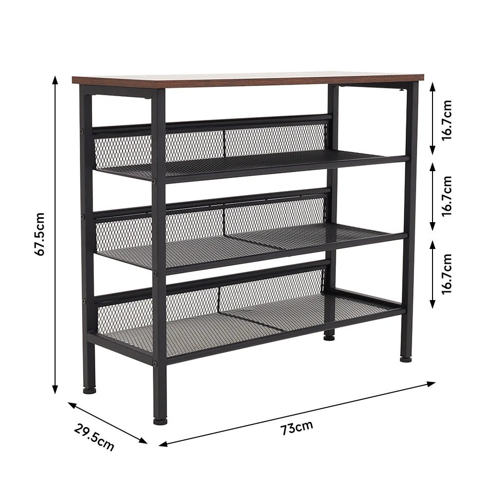 Lifeideas 4-Tier Mesh Shelves Shoe Rack - Image 7