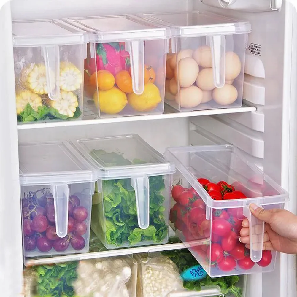 Lifeideas 4Pcs Clear Refrigerator Food Storage Container - Image 4
