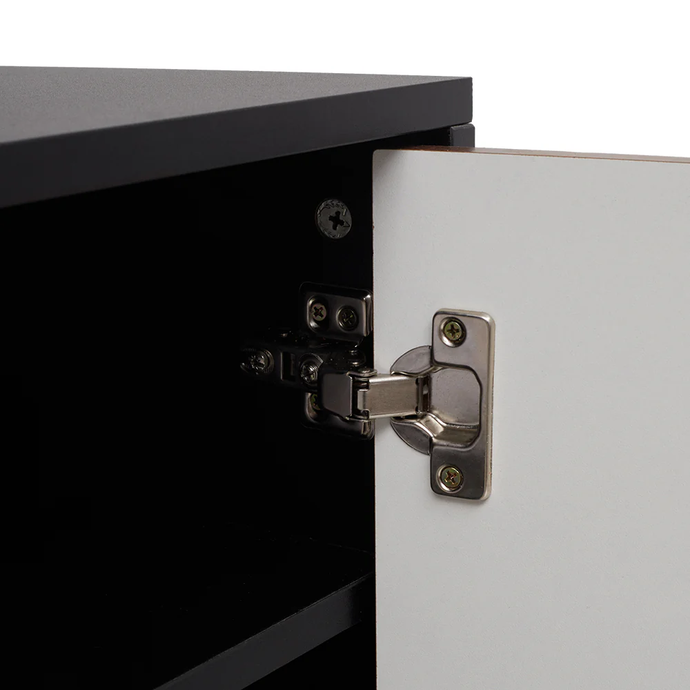 Lifeideas 6-Tier Black Shoe Cabinet with Doors - Image 7
