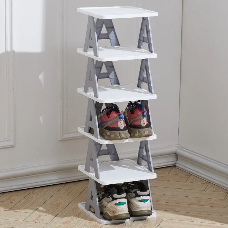 Lifeideas 6-Tier Folding Plastic Shoe Rack - Image 3