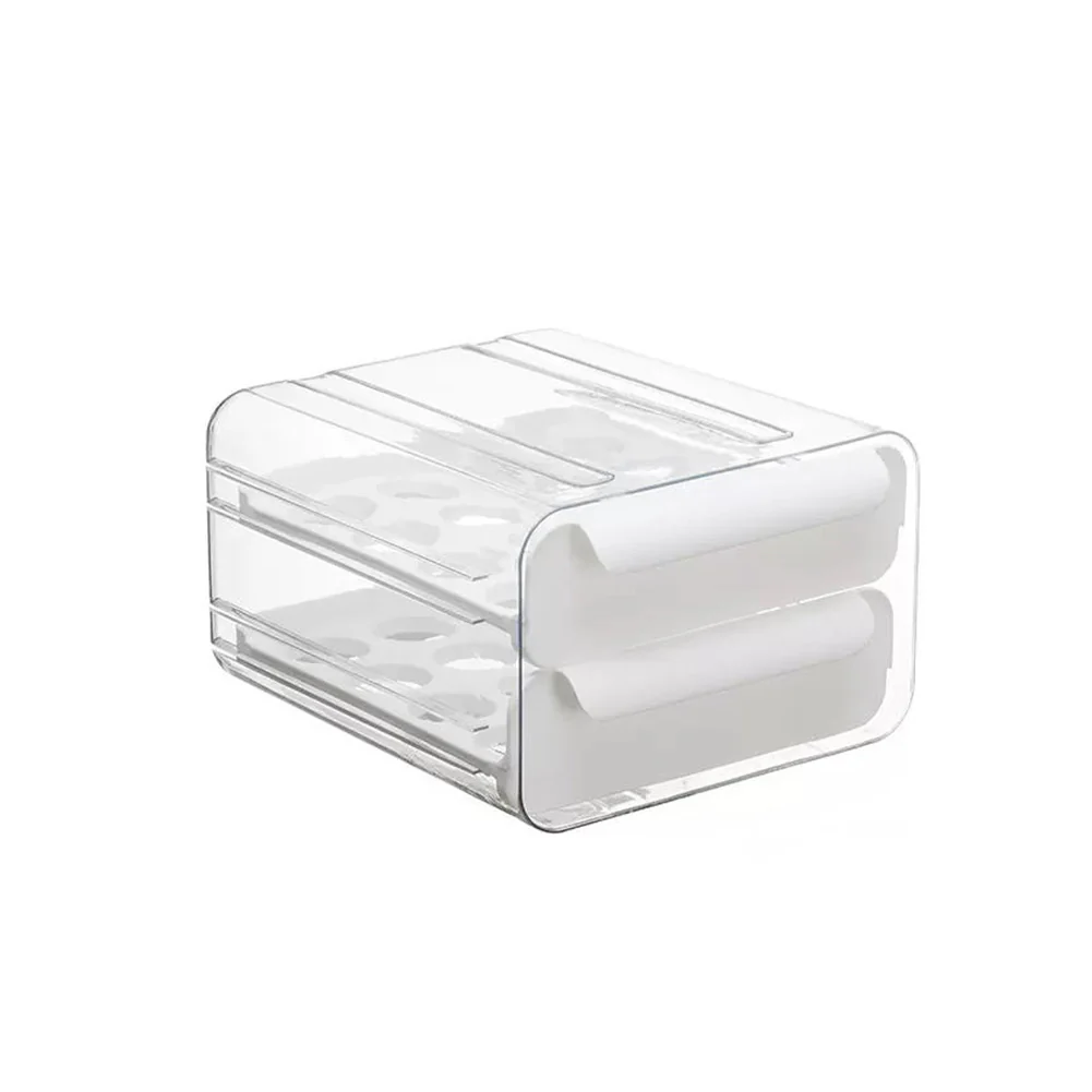 Lifeideas Double-layer Transparent Egg Storage Drawer Box - Image 5