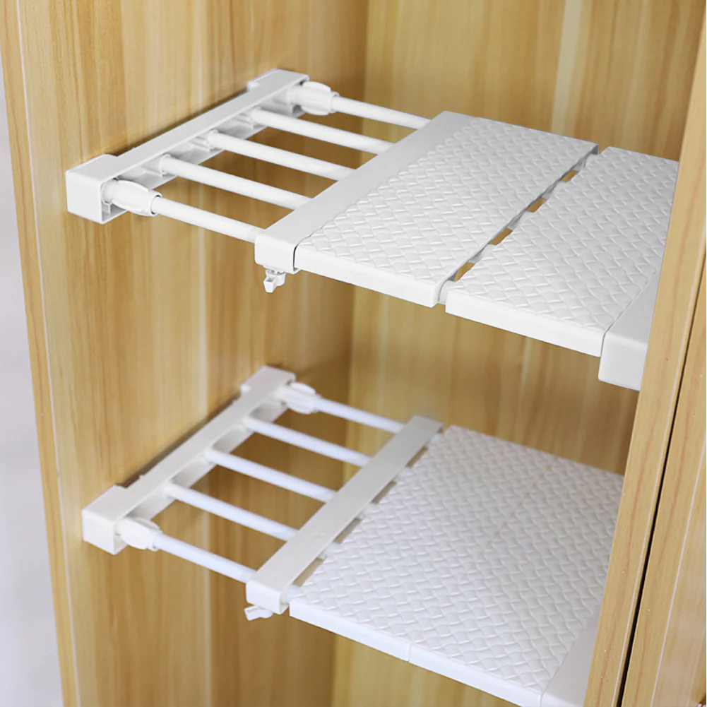 Lifeideas Expandable Closet Tension Shelf Rod And Storage Layer Dividers - Image 2