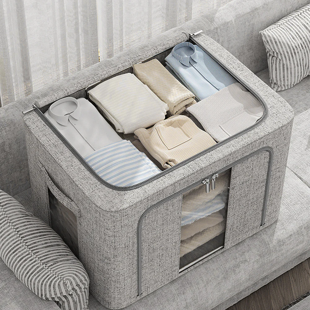 Lifeideas Fabric Storage Container with Clear Window
