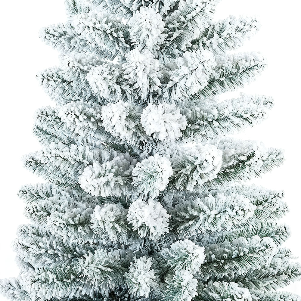 Lifeideas Flocked Christmas Tree with Sturdy X-Frame Stand - Image 4