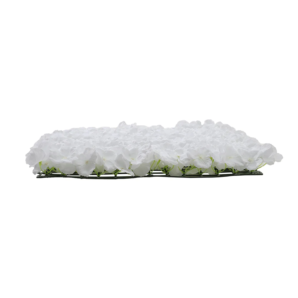 Lifeideas Handcrafted White Silk Hydrangea Flower Panel - Image 7