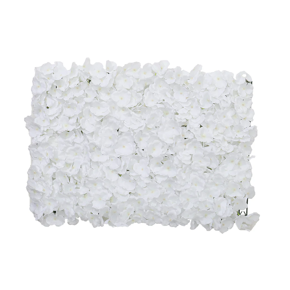 Lifeideas Handcrafted White Silk Hydrangea Flower Panel - Image 9