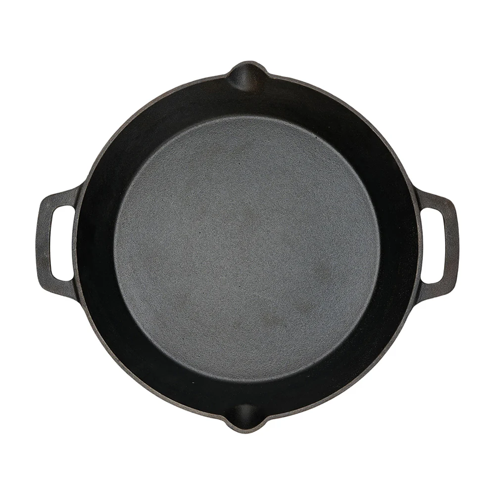 Lifeideas Round Cast Iron Skillet With Handles - Image 5