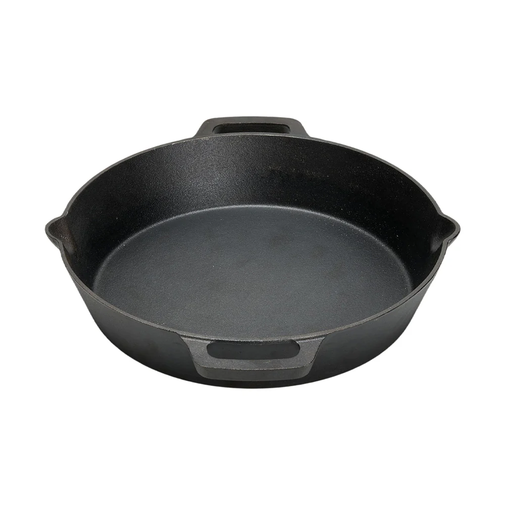 Lifeideas Round Cast Iron Skillet With Handles - Image 7
