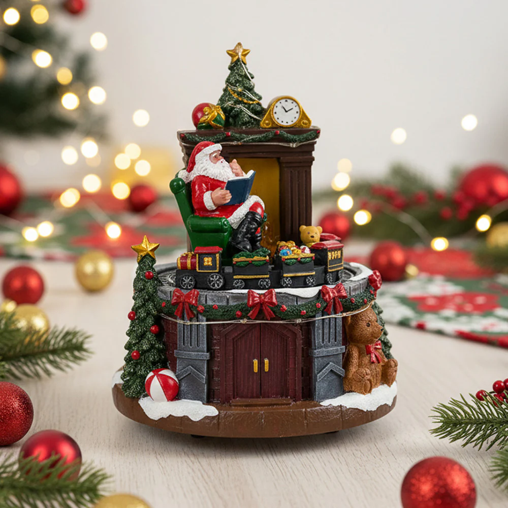 Lifeideas Santa Claus Music Box Ornament - Image 2
