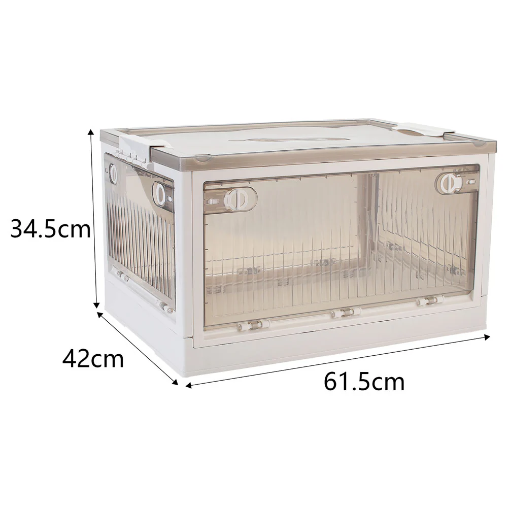 Lifeideas Transparent Folding Storage Box with Wheels - Image 10