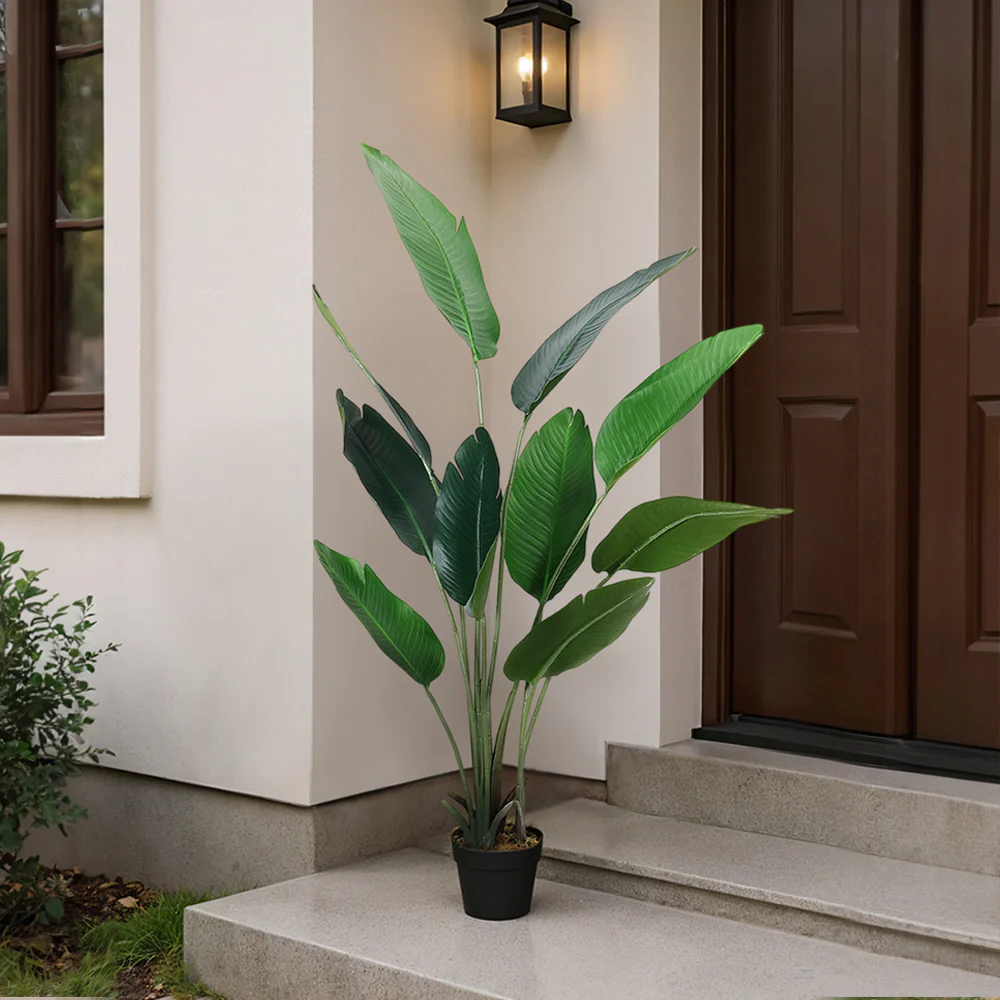 Lifeideas Tropical Plant Banana Artificial Tree in Pot