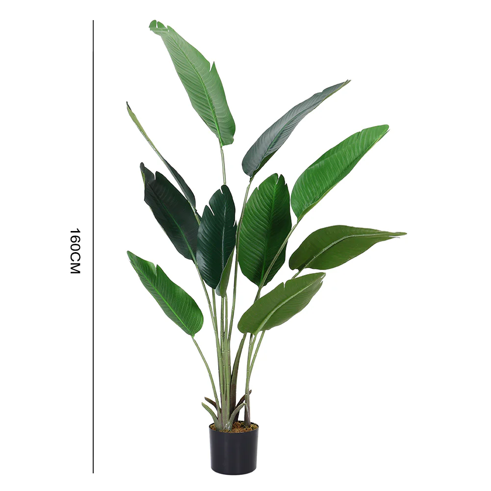 Lifeideas Tropical Plant Banana Artificial Tree in Pot - Image 4