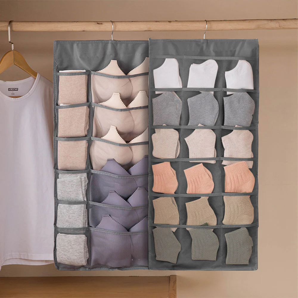Lifeideas Versatile Double-Sided Fabric Hanging Storage Bag