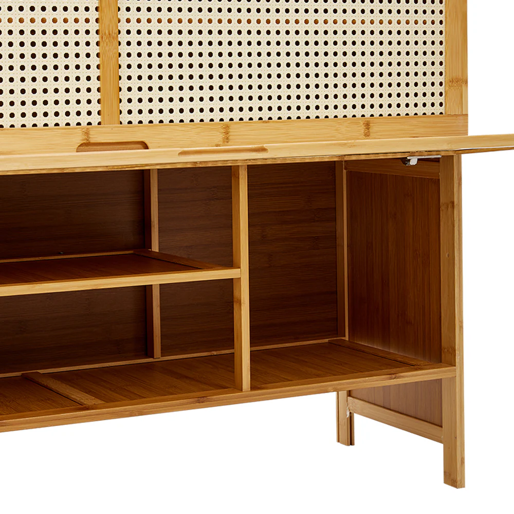 Lifeideas Wooden Entryway Storage Shoe Cabinet - Image 7