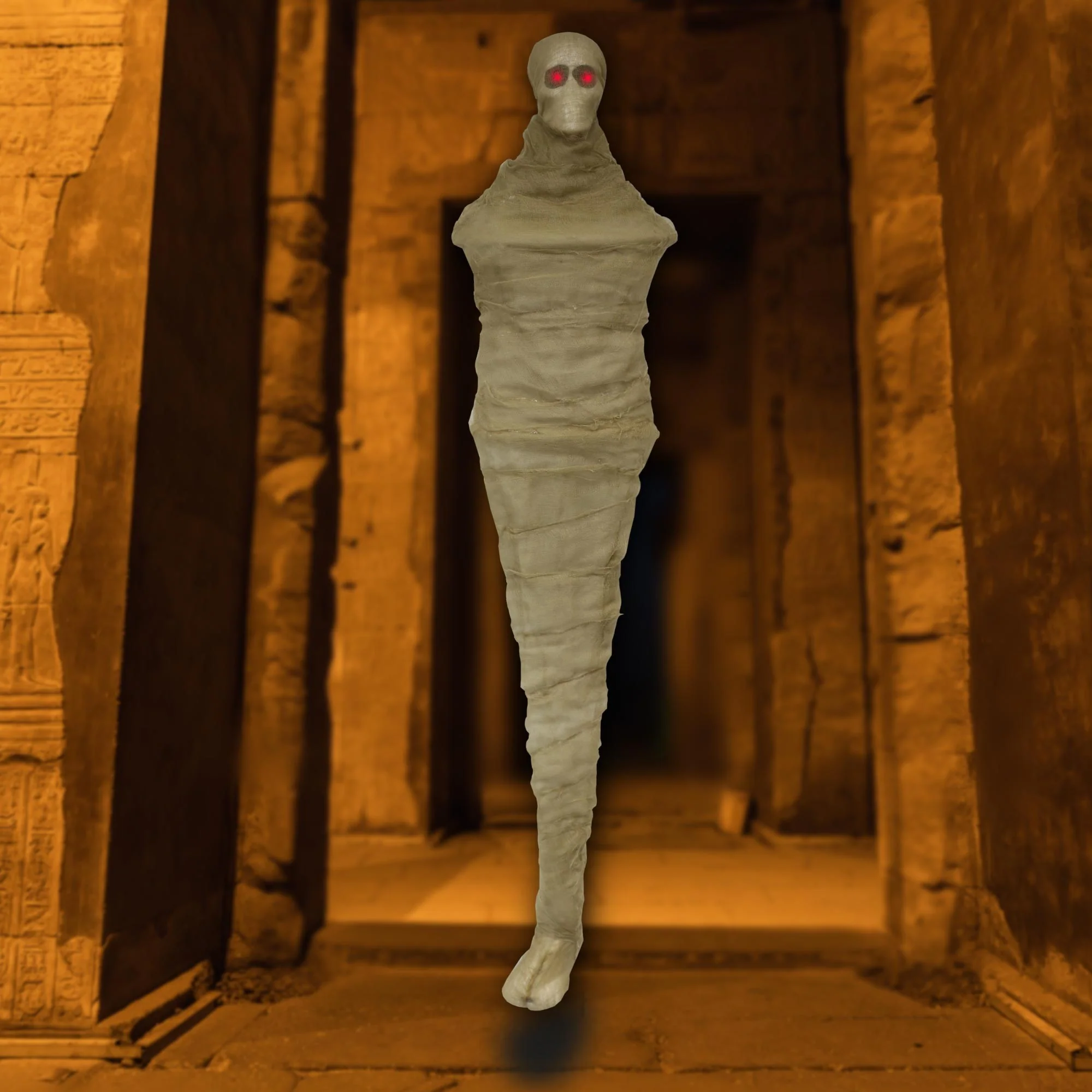Halloween Hanging Mummy 1.2m with 12 Warm White Lights - Image 2