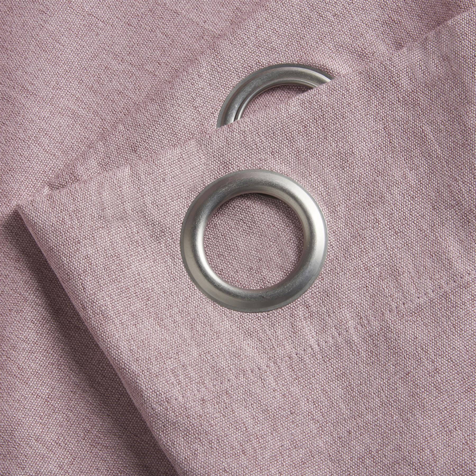 Linen Look Ring Top Blackout Curtains - Image 3