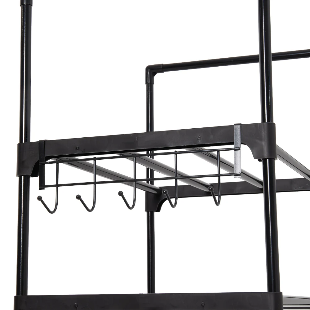 Livingandhome 10-Tier Shoe Rack with a Storage Box - Image 4