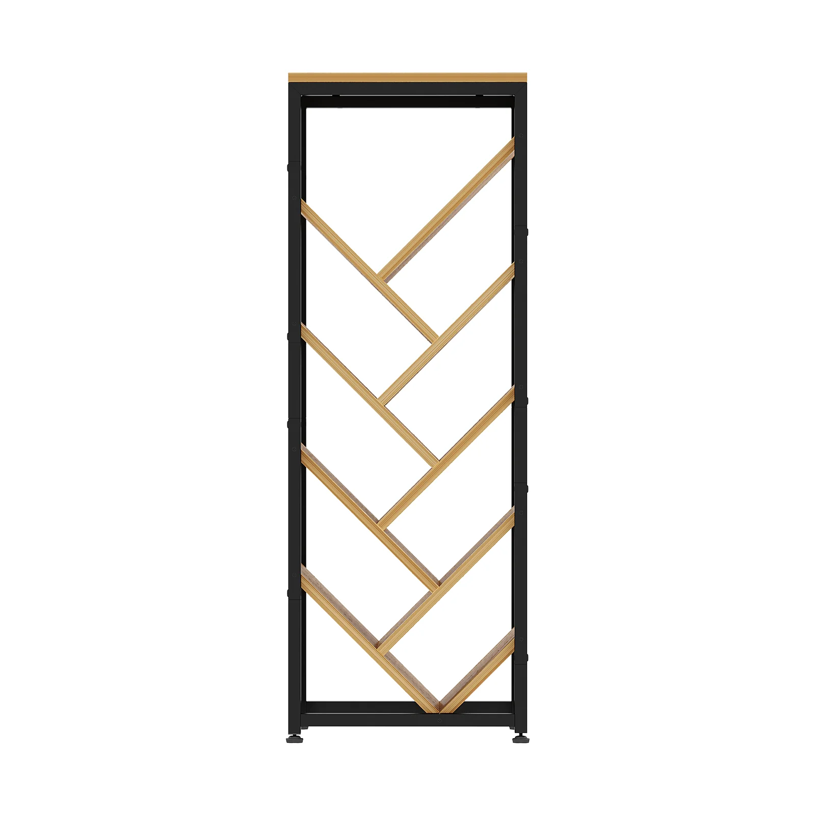 Livingandhome 9-Tier Floor Standing Tree Bookshelf Storage Rack - Image 3
