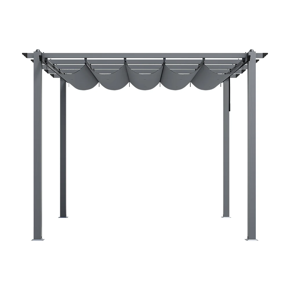 Livingandhome Aluminum Pergola For Patio Deck - Image 5