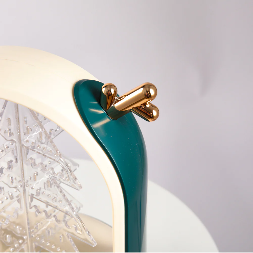 Livingandhome Christmas Tree Desktop Jewelry Display Holder with Drawer - Image 7