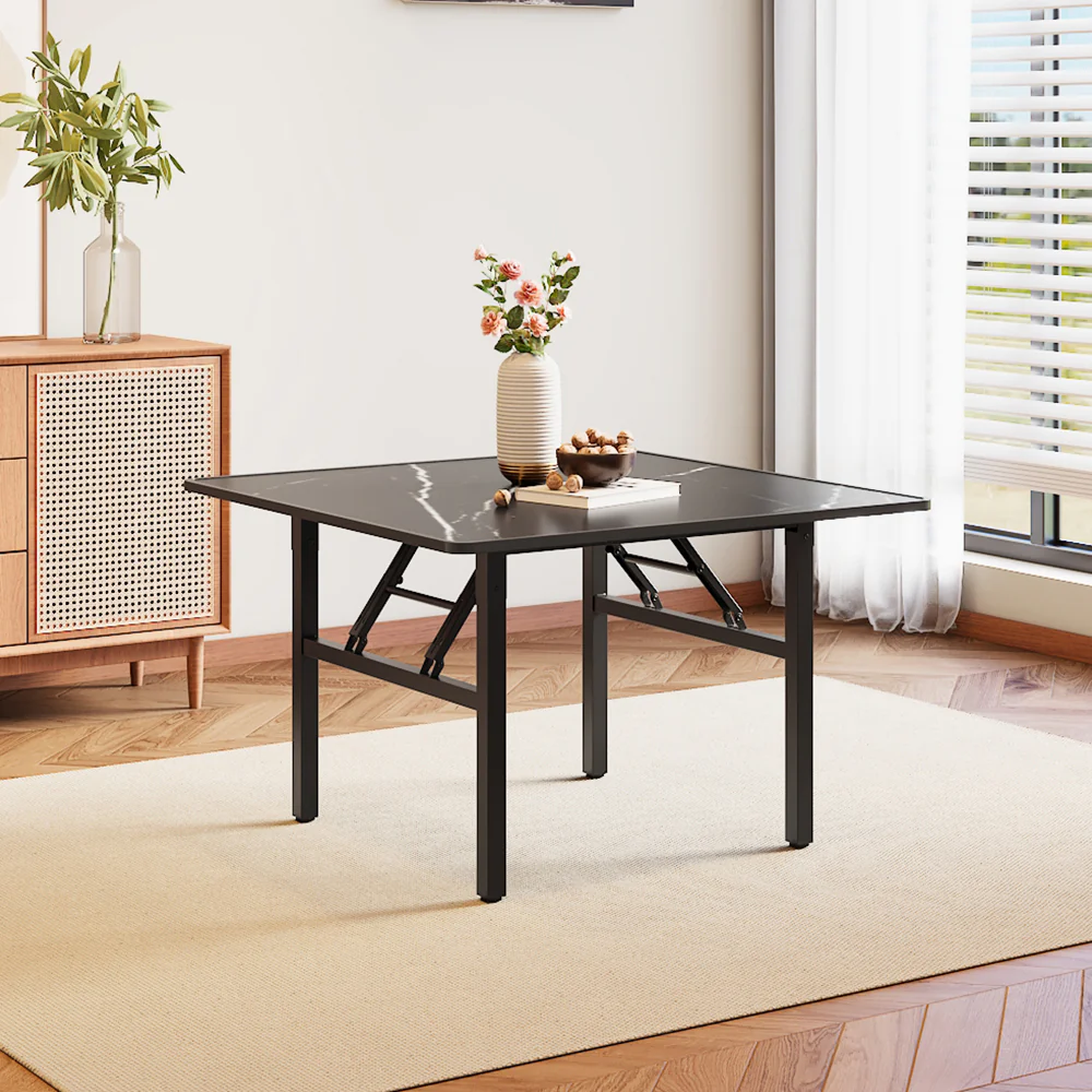 Livingandhome Contemporary Square Folding Coffee Table - Image 2