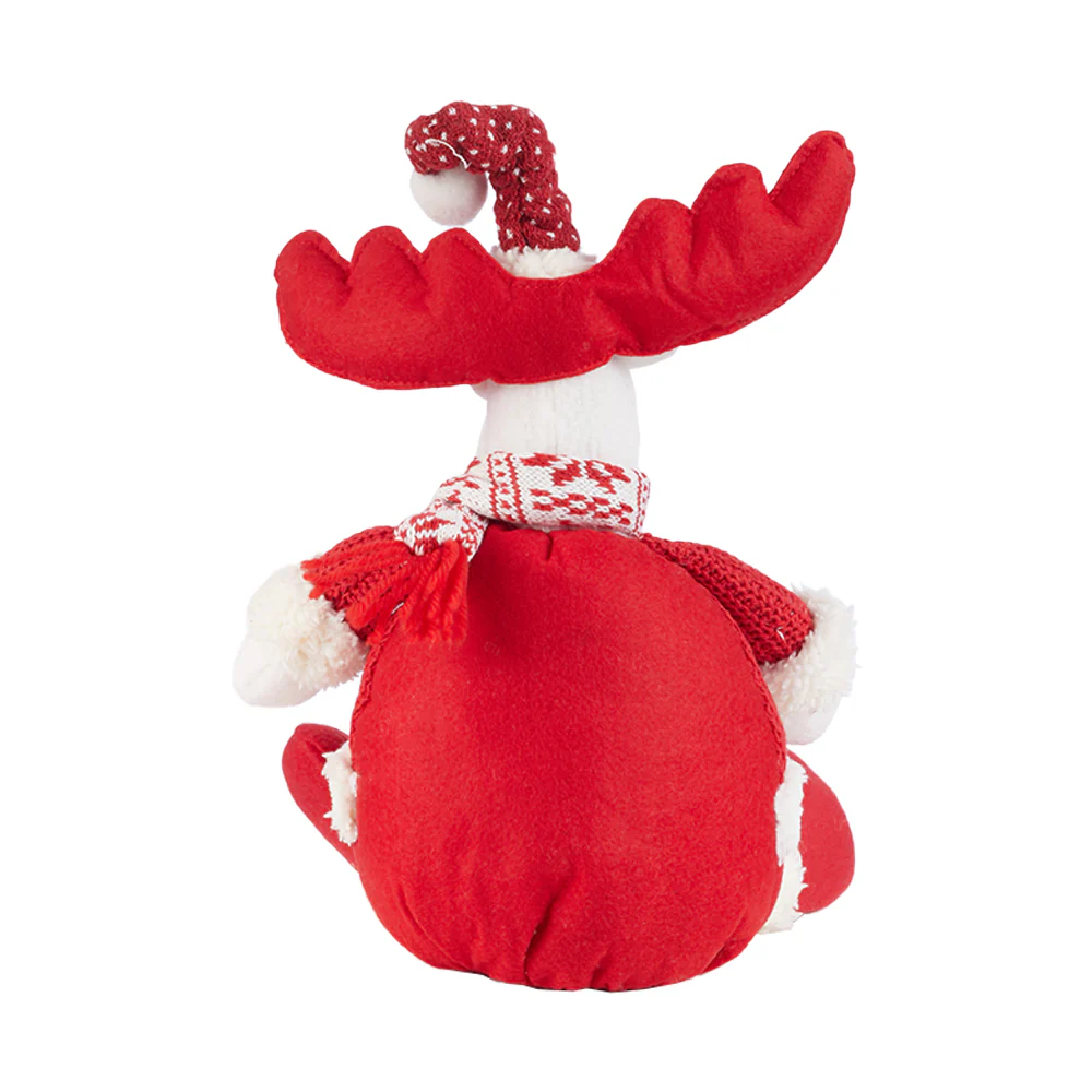 Livingandhome Cute Xmas Reindeer Plush Stuffed Christmas Toy for Children - Image 5