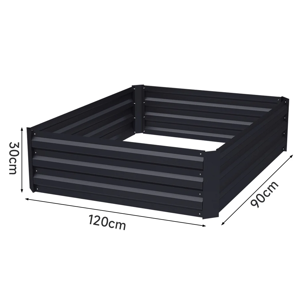 Livingandhome Galvanized Steel Raised Garden Bed Planter Box - Image 3