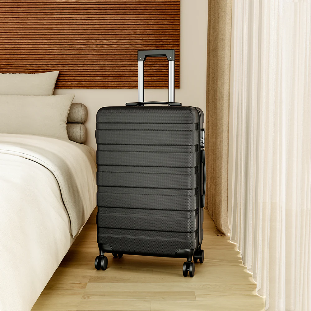 Livingandhome Hardshell Rolling Luggage Trolley Travel Case - Image 2