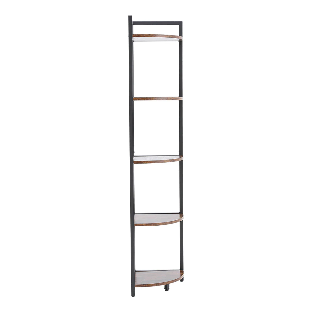Livingandhome Industrial Style 5-Tier Corner Storage Rack - Image 4