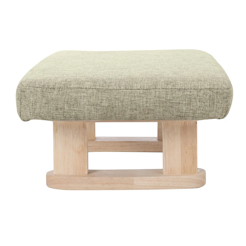 Livingandhome Minimalist Linen Footstool Seat - Image 2