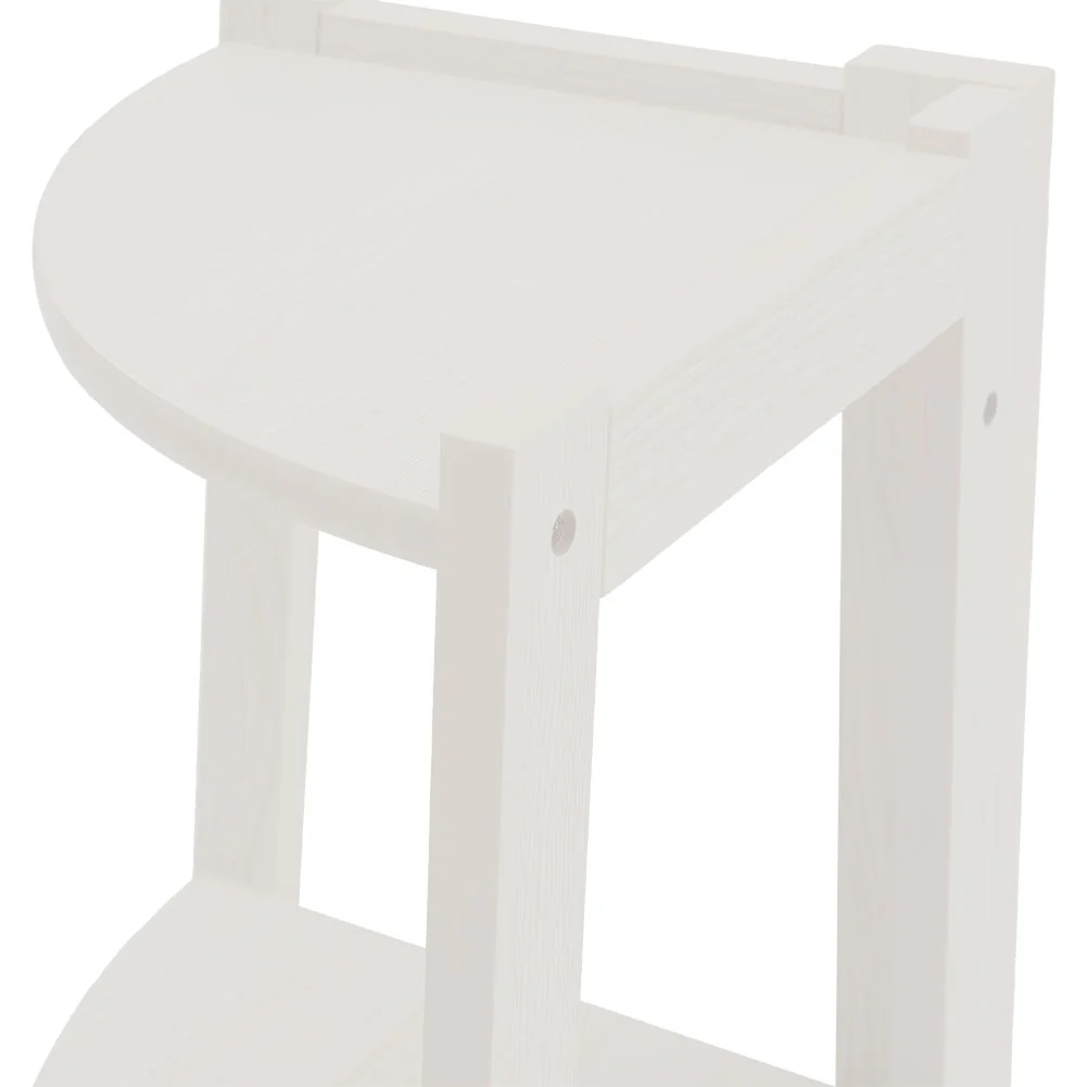 Livingandhome Modern 5-Tier Wooden Ladder Corner Bookshelf Home Display Shelf Unit - Image 5