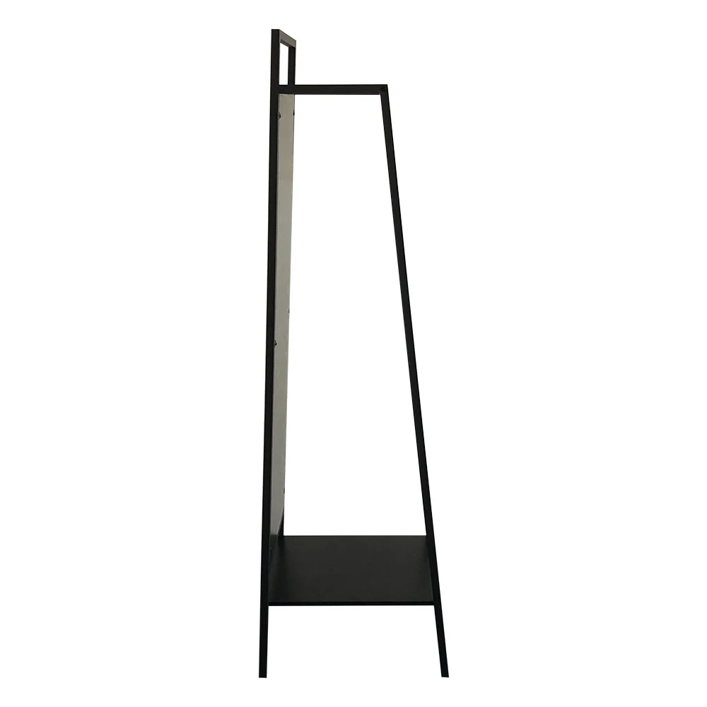 Livingandhome Modern Arched Metal Floor Mirror Black - Image 5
