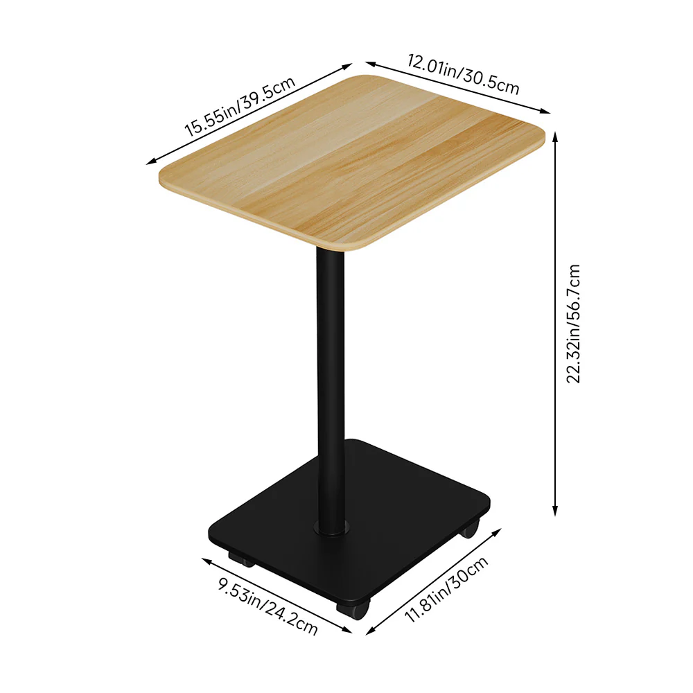 Livingandhome Modern C-Shaped Mobile Side Table - Image 2
